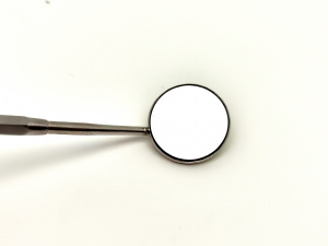 Зеркало стоматологическое c родиевым покрытием с ручкой 24 мм